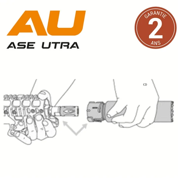 Modérateur De Son Ase Utra Dual Borelock 762-S-QM2 Noir AU1124-BC