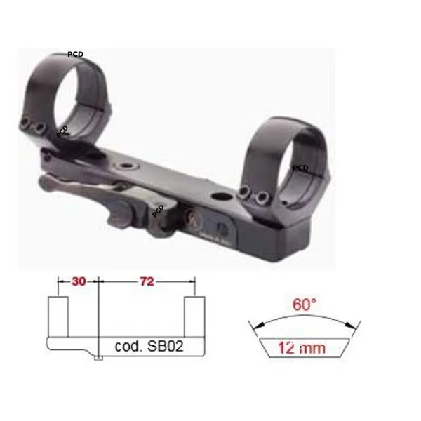 Montage Amovible Contessa Pour Rail De 12MM Bolt Action/Semi-Auto