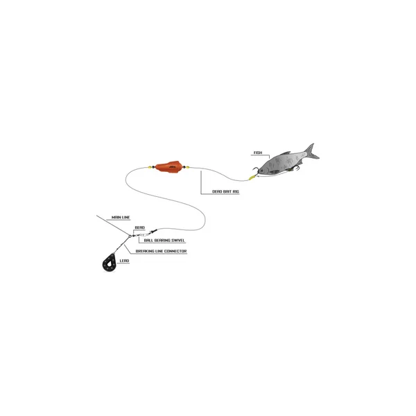 Montage Black Cat Dead Bait Rig