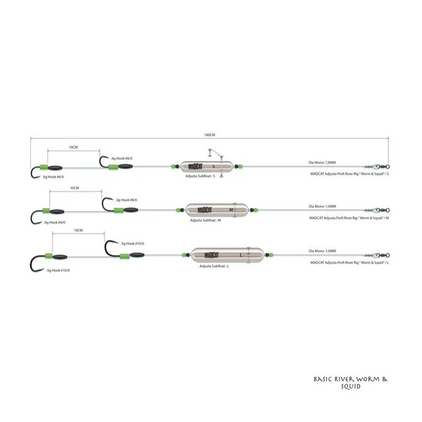 Montage Madcat Screaming Basic River Worm & Squid