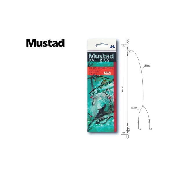 MONTAGES MUSTAD WISHBONE CLIPPED DOWN RIG T46