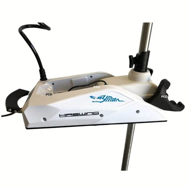 Moteur Electrique Haswing Cayman-B 80Lbs 24V Fonction GPS Blanc Version G 1.6 Arbre de 183cm