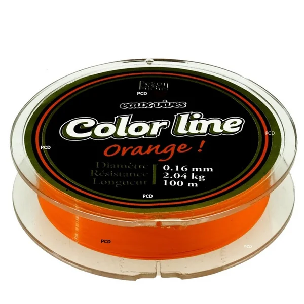 Nylon Pezon Et Michel Eaux Vives Color Line 100M Orange
