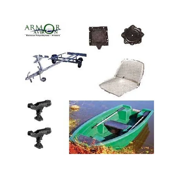 PACK ARMOR 320 BARQUE+ REMORQUE + SIEGE + SUPPORT DE CANNES