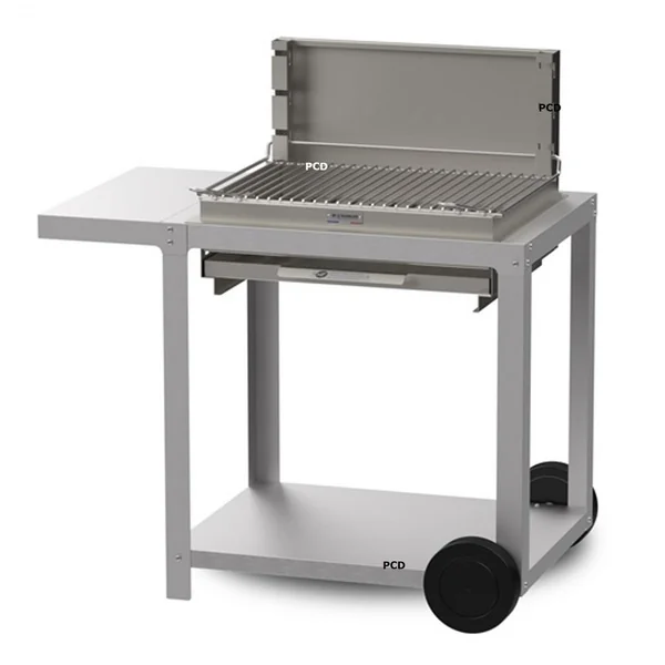 Pack Barbecue A Charbon Et Chariot Le Marquier Montory En Inox