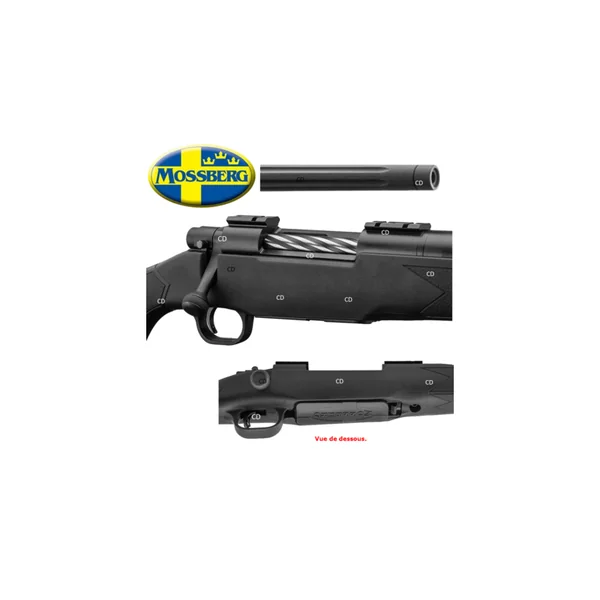 PACK CARABINE MOSSBERG PATRIOT SYNTHETIQUE FILETEE 30-06 Sprg + LUNETTE 3-9X40