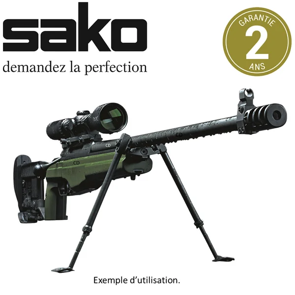Pack Complet Carabine Sako TRG 42 Verte Crosse Fixe 338 Lapua Mag 69cm + Frein De Bouche + Bipied M08