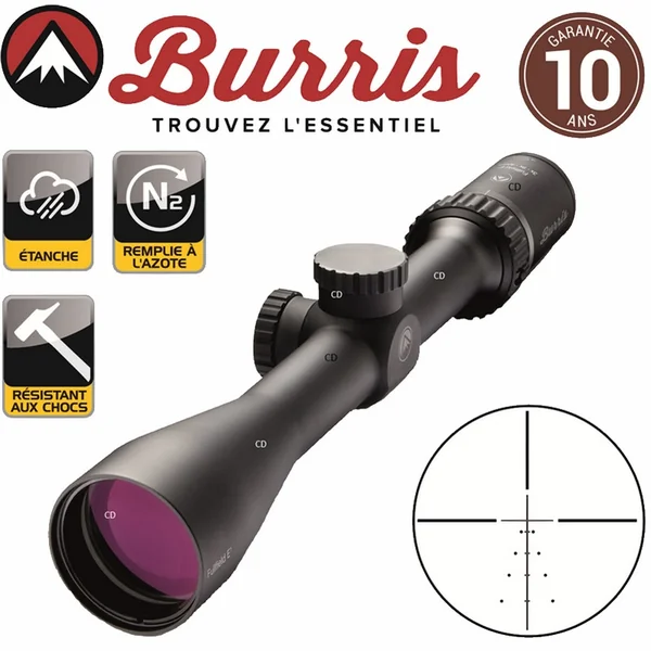 Pack Complet Carabine Tikka T1X Synthétique 22LR + Lunette Burris Fullfield 3-9x40