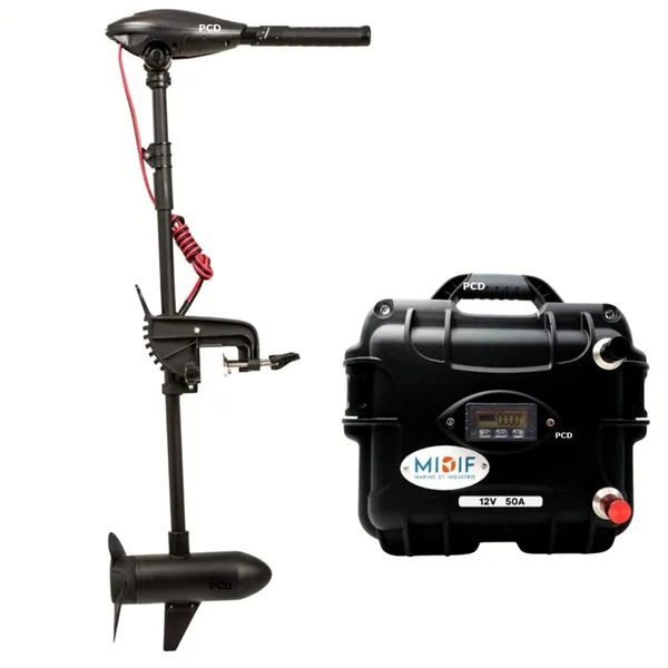Pack Complet Moteur Electrique Haswing Osapian 2026 12V 55 Lbs Avec Batterie Lithium 50Ah Et Chargeur