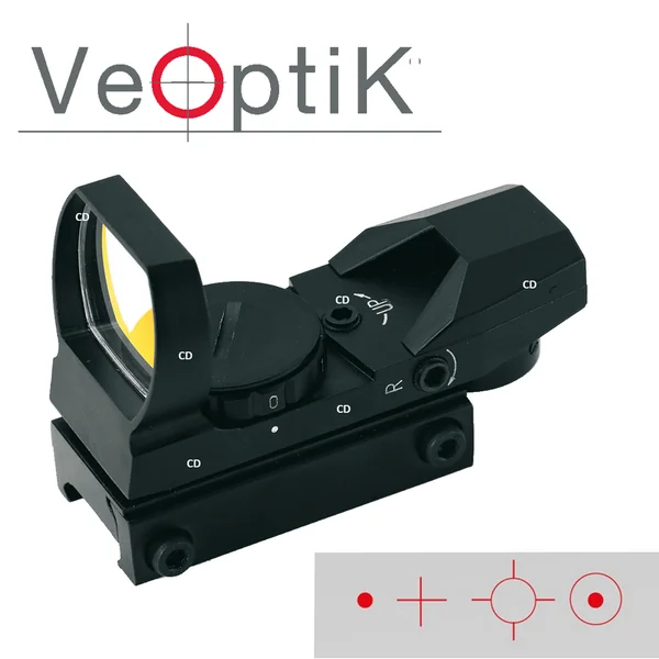 Pack Fusil Superposé Intégra Synthétique 12/76 51cm + Point Rouge Véoptik 4 Réticules MRS