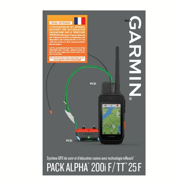 Pack Garmin Alpha 200 iF Longue Portée Avec Collier De Repérage TT25 F