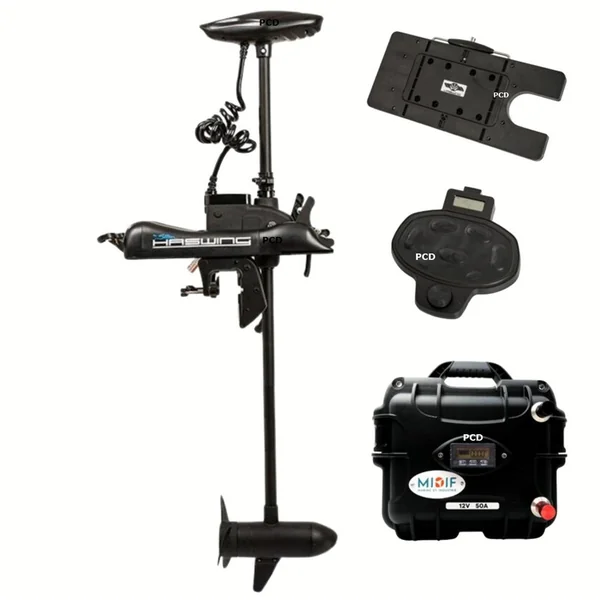 Pack Moteur Electrique Haswing Cayman-B 55lbs Avec Batterie Lithium 50Ah Et Chargeur