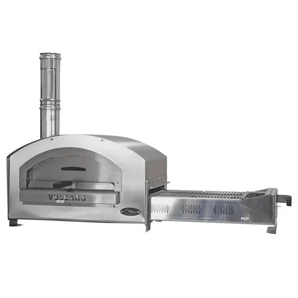 Pack Promo Barbecue Et Four A Pizza Bois Vulcano Taal BBQ Avec Desserte