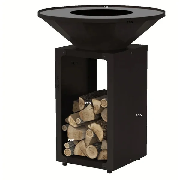 Pack Promo Braséro Oyat B.B.O 78 Noir Avec Grille De Cuisson Et Housse