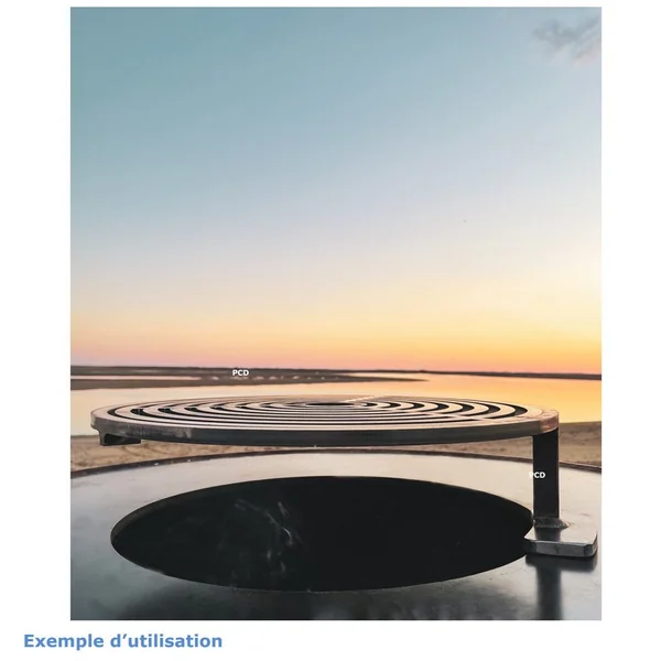 Pack Promo Braséro Oyat Origine R 96 Cognac Avec Grille De Cuisson Et Housse