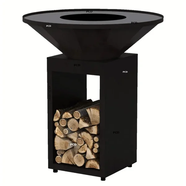 Pack Promo Braséro Oyat Origine R 96 Noir Avec Grille De Cuisson Et Housse