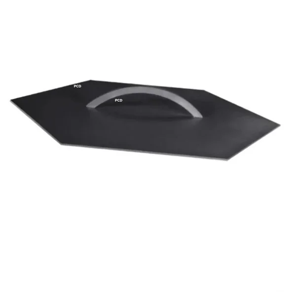 Pack Promo Braséro Plancha Hexagone Agape 85 Noir Avec Grille Et Etouffoir