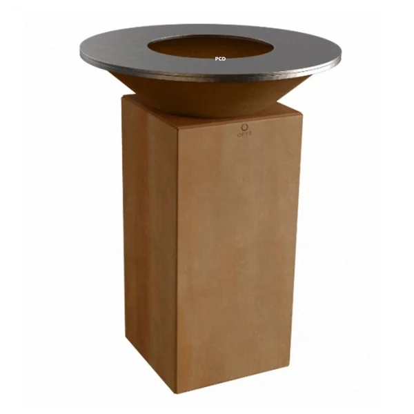 Pack Promo Braséro Plancha Ofyr 75 Corten Avec Housse Et Grille Ronde