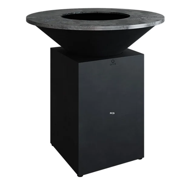 Pack Promo Braséro Plancha Ofyr Classic Noir 100 Et Anneau Fire Guard