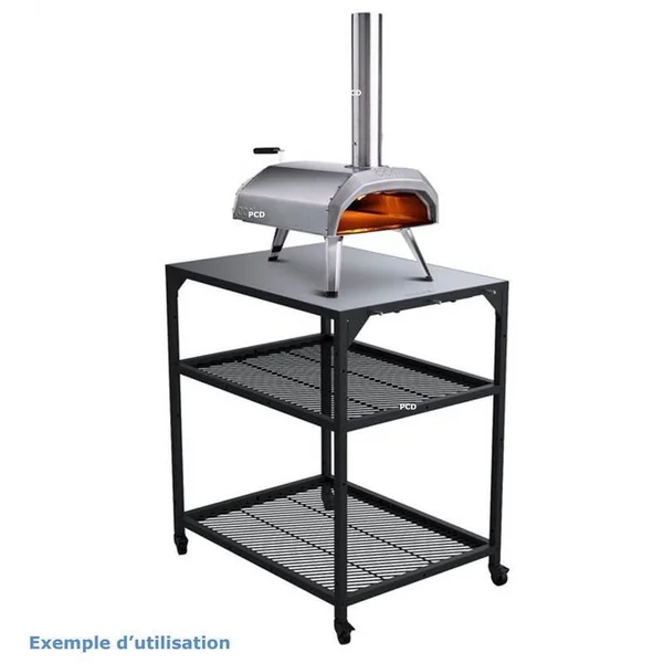 Pack Promo Four A Pizza A Gaz Portable Ooni Koda 12 Avec Table Inox Modulaire Médium