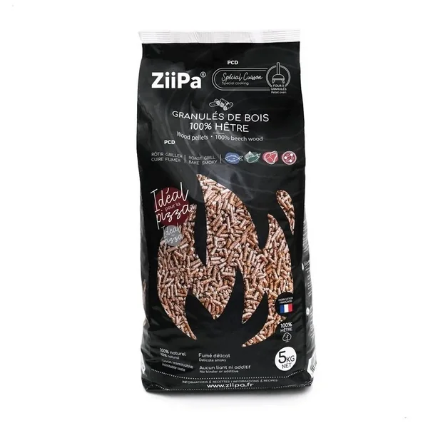 Pack Promo Four A Pizza A Pellets Ziipa Piana Ardoise Avec Housse, Pelle Perforée Et Sac De Pellets