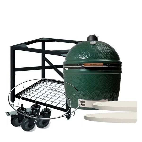 Pack Promo Kamado Big Green Egg 2XL Avec Table Modulaire Et Conveggtor