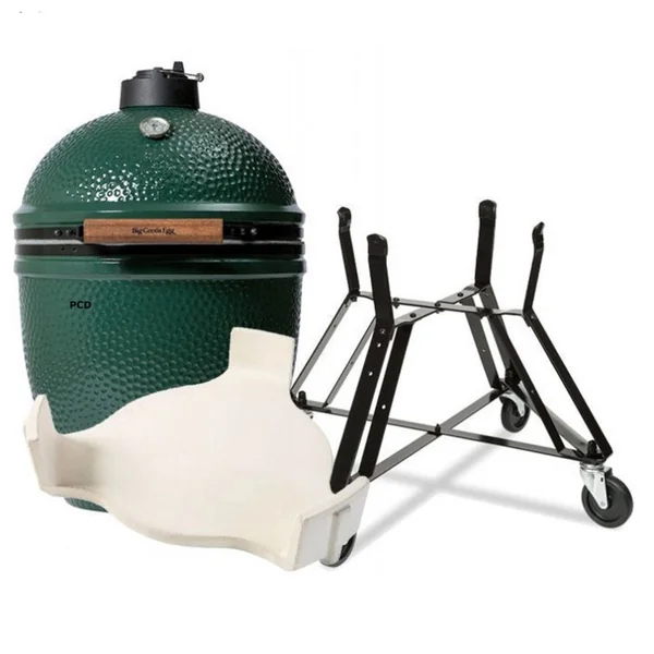 Pack Promo Kamado Big Green Egg Large Avec Berceau Et Conveggtor