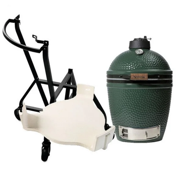 Pack Promo Kamado Big Green Egg Medium Avec Chariot Et Conveggtor