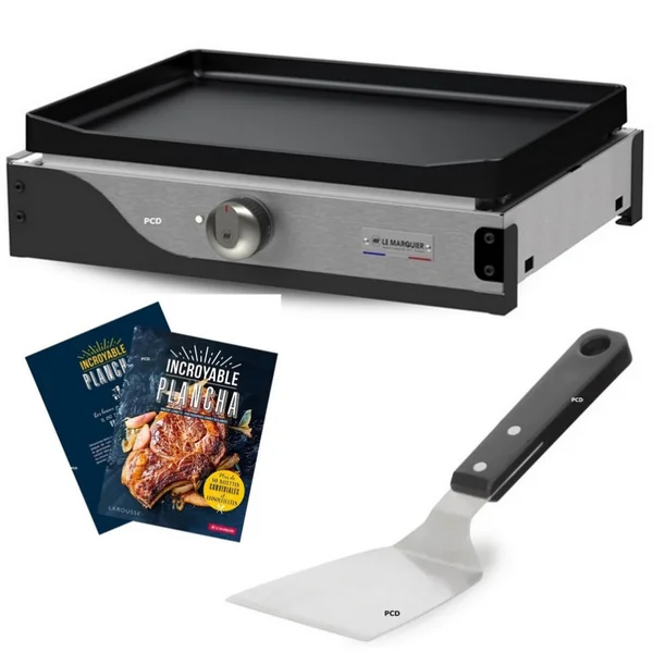 Pack Promo Plancha Electrique Le Marquier La Petite Française Avec Ustensile Et Livre