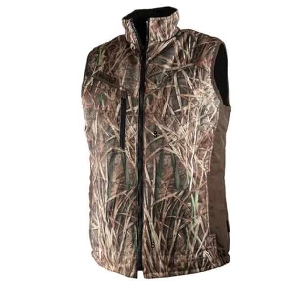 Pack Veste Homme Somlys Multi-Hunt 475W Et Gilet Reversible Multi-Hunt 417W Camouflage Roseaux