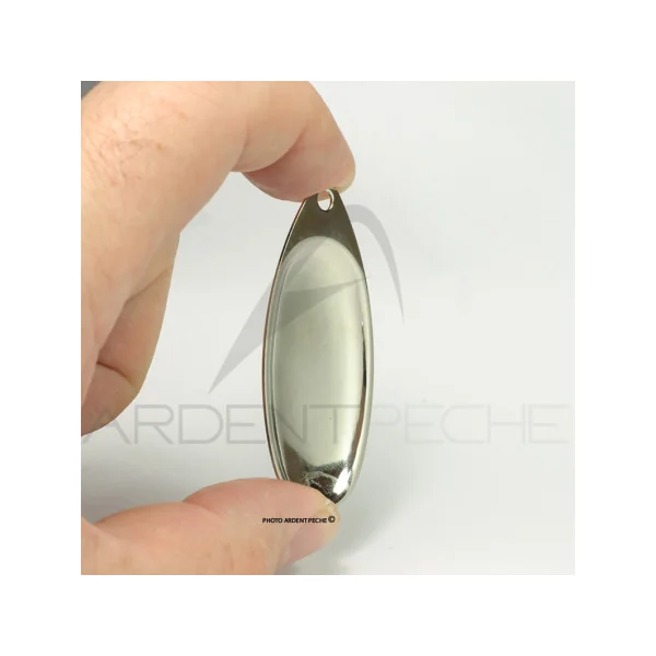 Palette W Française nickelée - montage de cuillers - Ardent Pêche