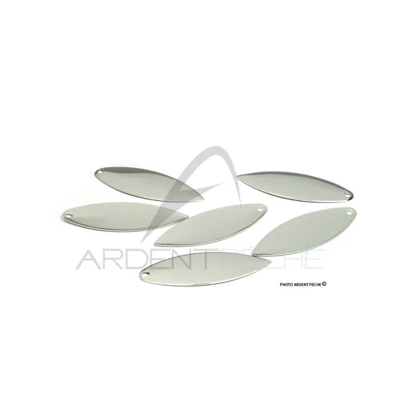 Palette W Willow argentée - montage de cuillers - Ardent Pêche
