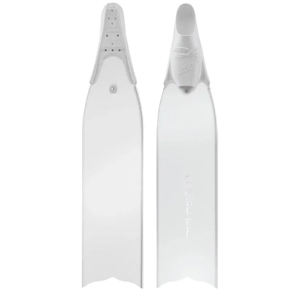 Palmes apnée Fibre C4 FBG Umberto Pelizzari UP Blanche - 25 Soft