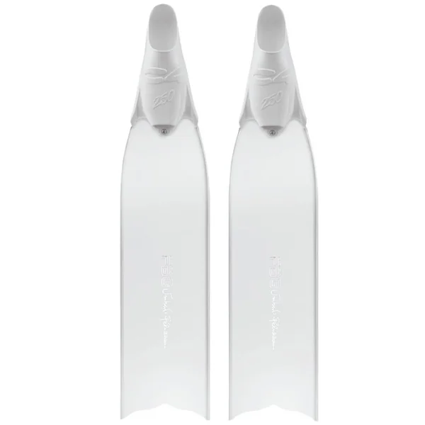 Palmes apnée Fibre C4 FBG Umberto Pelizzari UP Blanche - 25 Soft