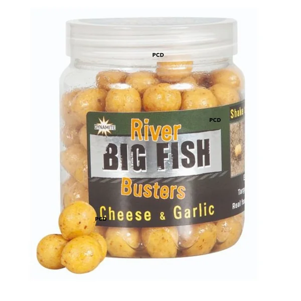 Pellets D'eschage Dynamite Baits Big Fish River Cheese & Garlic Hookbaits Busters 120G