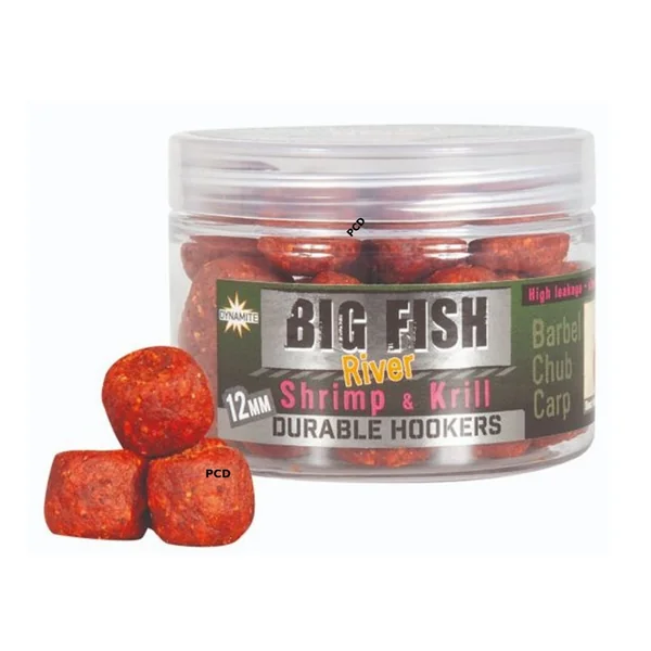 Pellets D'eschage Dynamite Baits Big Fish River Shrimp & Krill Durable Hook Pellets 12MM 120G