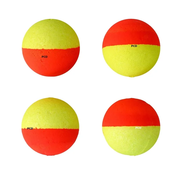 Perles Flottantes Ragot Ball Float 18mm Jaune Et Orange Par 4