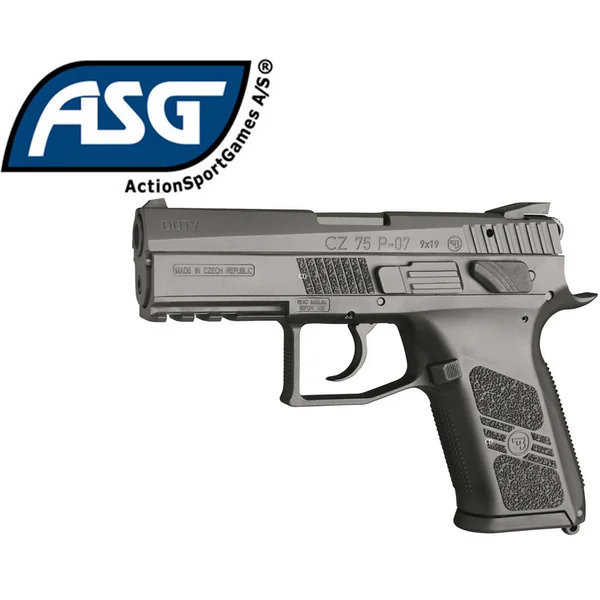 PISTOLET ASG CZ75 P-07 BLOWBACK DUTY BICOLORE