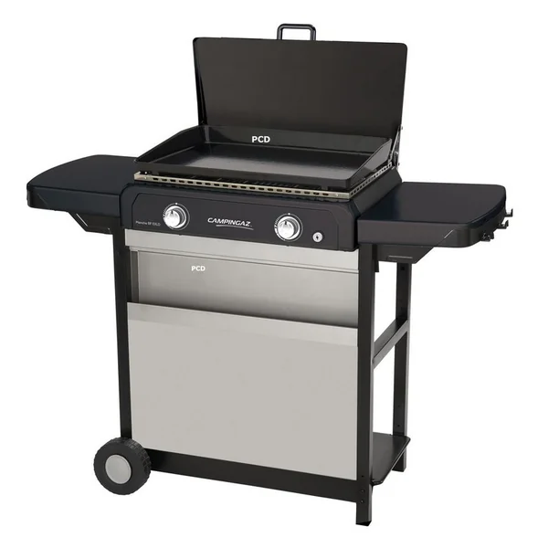 Plancha Gaz Campingaz BF EXLD En Fonte Sur Chariot Avec Couvercle