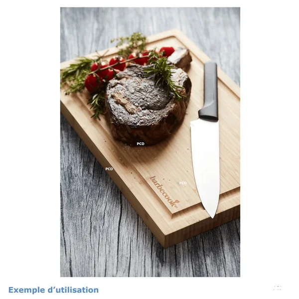 Planche A Découper Avec Rainure Barbecook FSC En Bambou 46.5cm x28cm