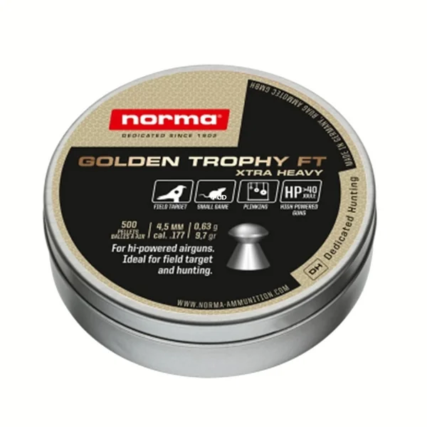 Plombs Norma Golden Trophy FT Xtra Heavy Calibre 5.5mm Par 250