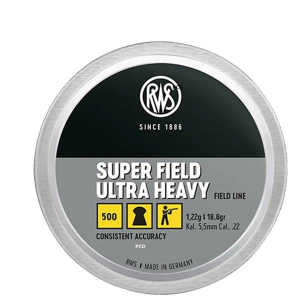 Plombs RWS Super Field Ultra Heavy Calibre 5.5mm 18.8 Grains Par 500