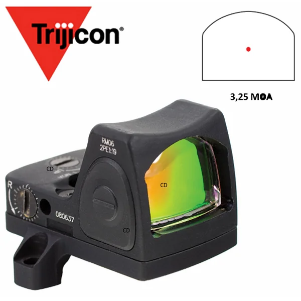 POINT ROUGE TRIJICON RMR RM06 3.25 MOA AVEC EMBASE POUR ACOG RM66