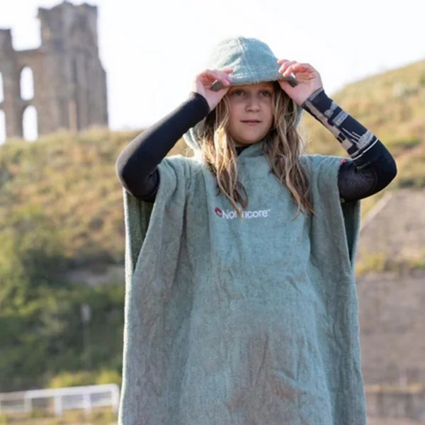 Poncho de bain enfant Northcore Beach Basha Vert