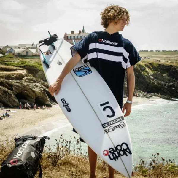 Poncho de bain Northcore Beach Basha Bleu à rayure