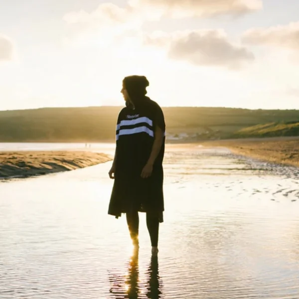 Poncho de bain Northcore Beach Basha Bleu à rayure