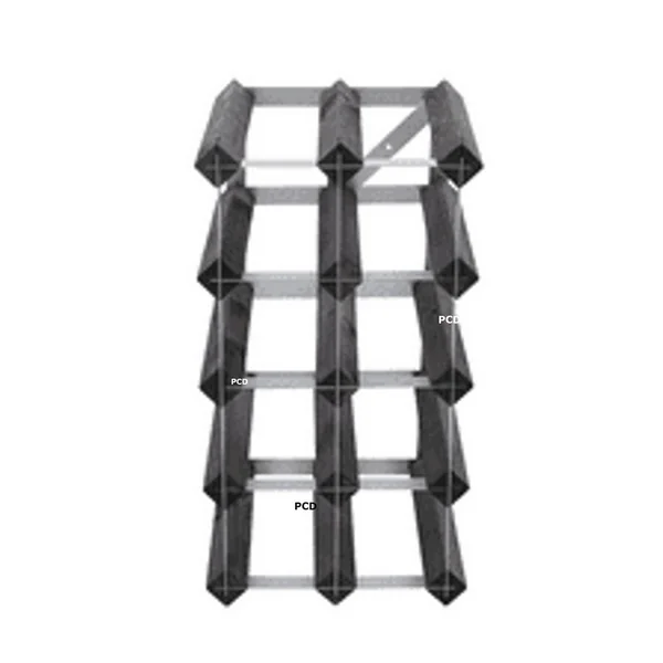 Porte Bouteille Traditional Wine Rack Co 12 Bouteilles Chêne Brulé