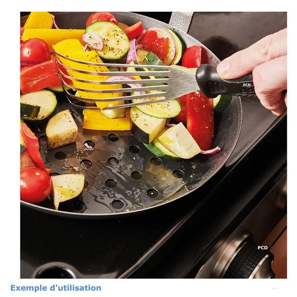 Poêle A Légumes Perforée Le Marquier 28cm Outdoor De Buyer