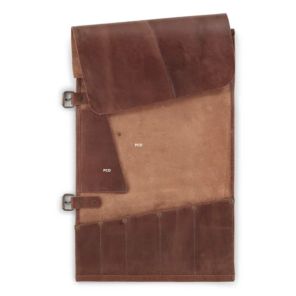 Rouleau De Couteaux Cognac Witloft En Cuir De Buffle 5 Compartiments