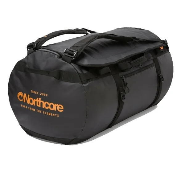 Sac étanche Northcore Duffle 40L Noir et Orange